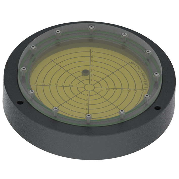 2 Livelle A Bolla Circolari BullsEye Da 50 Mm – Foro Di Montaggio, Sensibilità 35' Per 2 Mm, Per Livellamento Strumenti