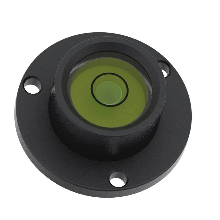 SMCLP27 – Circular level, Ø27mm, Anodised Finish, Plastic vial 30min/2mm