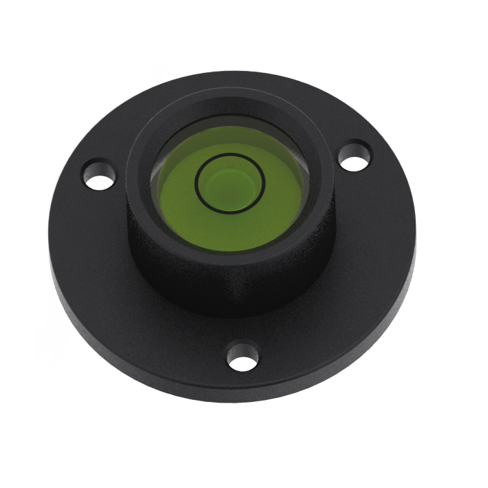 SMCLP30 – Circular level, Ø30mm, Anodised Finish, glass vial 30min/2mm
