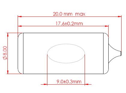 sensor vial 6610-4 (17.6x8 10')