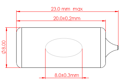 sensor vial 6610-5 (20.0x8 5')